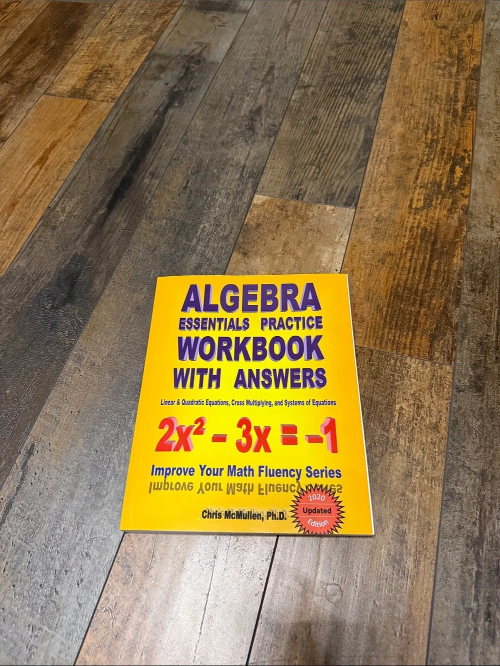 Algebra Essentials Practice Workbook with Answers - Yellow